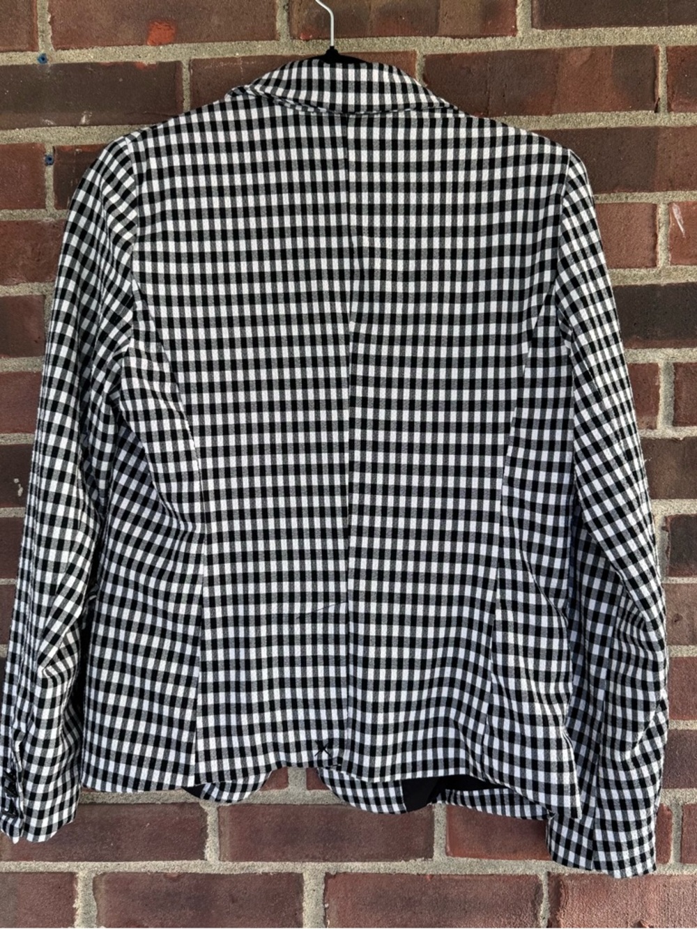 Maison d’Amelie Paris Black and White Plaid Blazer Size Medium M Regular - Picture 5 of 8